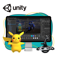 Мир игр на Unity 2D на популярном движке + AI-помощники - КИБЕРшкола программирования для детей, компьютерные курсы для школьников, начинающих и подростков - KIBERone г. Брест