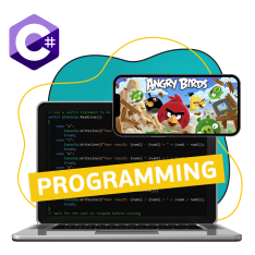 Программирование на C#. Удивительный мир 2D-игр - КИБЕРшкола программирования для детей, компьютерные курсы для школьников, начинающих и подростков - KIBERone г. Брест